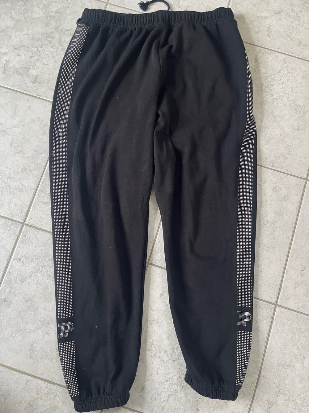 Victoria secret PINK Rhinestone Side-stripe sweatpants